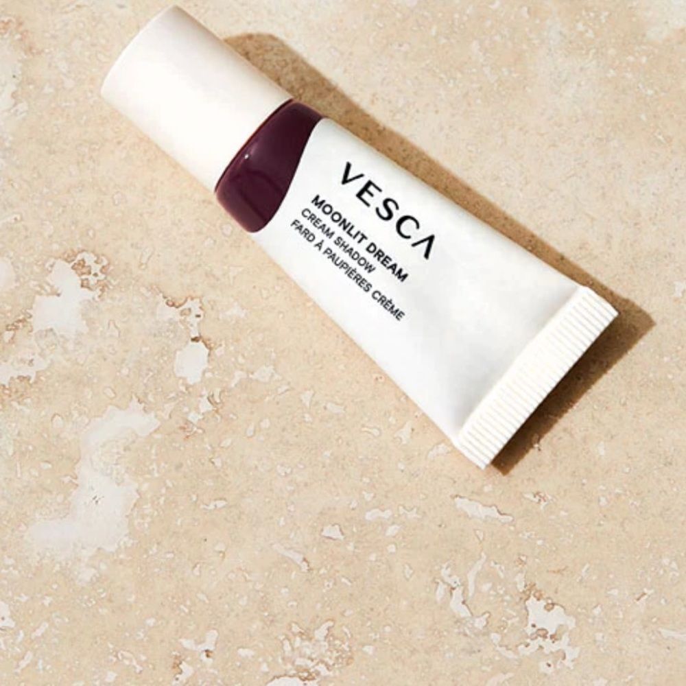 Vesca Beauty Moonlit Dream Cream Shadow Vela  gorgeous deep plum w/pink reflect